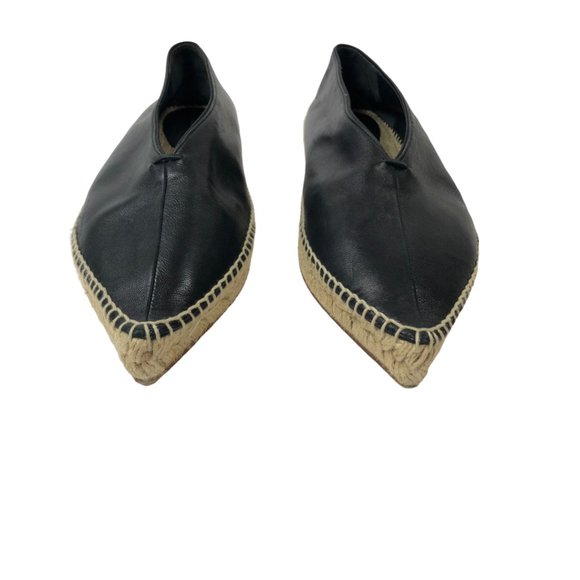 Celine Pointed Nappa Leather Flat Espadrilles - Picture 4 of 8